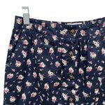Jack Wills  Floral Button Front Mini Skirt Blue Size 2 Photo 2