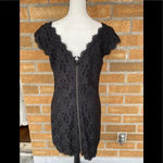 Diane Von Furstenberg 
Black Barbara Lace Cocktail size 14 Photo 6