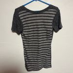 Jansport University of Sioux Falls  Black and Gray Striped Top Photo 1