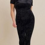 Torrid  Full Length Crushed Velvet Short Sleeve Catsuit Size 4 Photo 0