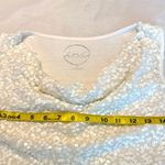 Inc International Concepts White Sequined Dressy Tank Top Women’s Size Medium Photo 5