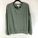 Everleigh  Womens Sweater Pullover Puff Sleeve Scoop Neck Soft Green Size M Photo 0