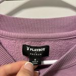 PacSun Playboy By  Purple Club Crew Neck Sweatshirt Photo 4