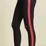 BLANK NYC The Rivington Black High-Rise Zippered Leg Jeans Tuxedo Stripe Size 25 Photo 0