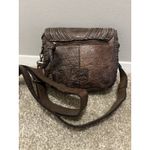 Never Mind Vintage Handmade Genuine Cowhide Leather Woman's Crossbody Bag Brown Photo 1