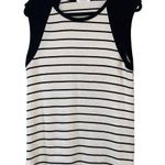 Cherish  Black & Cream Striped Sleeveless Tunic Photo 0