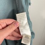 Free People  Sammie Light Blue Relaxed Fit Short Sleeve V-Neck Swing Tee Small S Photo 5