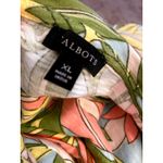 Talbots Tropical Print Dress Faux Wrap Short Sleeve Casual Tropical SummerXL Photo 2