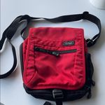 L.L. Bean Unisex Nylon Messenger Crossbody Bag Red Photo 0