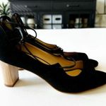 Talbots  Hillary‎ Black Suede Ankle Lace Up PeepToe Pumps Women's Size 6.5 NWOB Photo 1