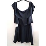 Eliza J  Off the Shoulder Popover Dress Dark Green 8 NEW Photo 2