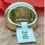 Camille Lucie NWT Gold Tone And White Ladies Ring Size 8 Rhinestones Photo 3