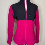 Merrell Pink Black Fleece Jacket Sz Medium Full Zip Photo 0