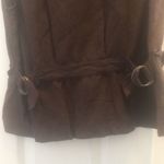 FINAL MARKDOWN Silk blend LADIES zip front vest medium Brown Photo 2
