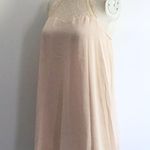 Halter Lace Swing Strappy Dress Pink Photo 2