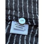 esby Julie Striped Cotton Button Down in Black & White Size XS X Photo 6