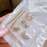 Francesca's Set of  stone Earring with Gold Plated Photo 3