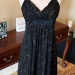 Iz Byer Black Silky Halter Dressy Dress Photo 10