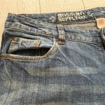 Mossimo Supply Co Distressed Denim Bootcut Jeans Size 13R Blue Photo 4