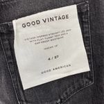 Good American Black Faux Leather Ankle Pants Straight Leg Jeans NEW Womens 4 Photo 7