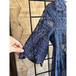 Say What? NWT Say What Womens Top Sz Small Blue Crop Embroidered Crochet Bohochic Photo 1