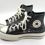 Converse  Chuck Taylor All Star‎ Lift Platform Glitter Womens Black 8.5 Photo 0