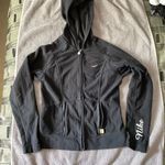 Nike Sportswear Full Zip Black Hoodie Jacket Girls Size M (8/10) Photo 1