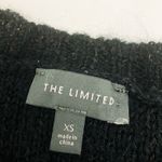 The Limited  Black Cold Shoulder Sequin Sweater Mohair XS Photo 10