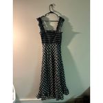 Ganni Smocked Plaid Maxi Dress | Size EU 38 (US 6) | Ruffle Hem Cottagecore Chic Photo 1