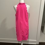 TCEC  Bright Pink Scalloped Dress Sz L Photo 3