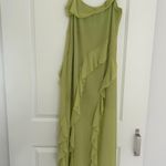 Light Green Ruffle Maxi Dress Size M Photo 3