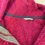 The North Face  Fleece Pullover Hoodie Button Neck Raspberry Pink‎ Small Photo 6