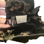 Mica black velvet flower print scarf Photo 4