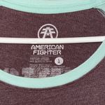 American Fighter  Maroon and Mint Tee Photo 2