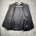 Giancarlo Ferrari Blazer Black Gold Crest Wool Nautical Military Jacket Medium Photo 3