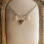 18k Silver Plated Charm Necklace Photo 0