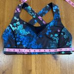 Lululemon  athletica Black and Blue Floral SPORT Top Photo 8