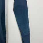 Kerrits Knee Patch Riding Performance Tights Pants Womens XL Blue - Green Fitted Photo 5