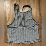 We The Free Free people striped cropped tank top XS black white Photo 1