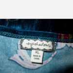 Eyeshadow 🆕 Womens XL Teal Aqua Floral VELVET Dress Wrap Style NEW Photo 2