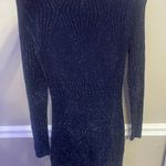 Skin tight Navy Sparkly dress! Blue Size M Photo 1