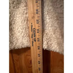 Pendleton  cream  Sherpa pull over plaid wool accents L Photo 6