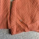 Lululemon Women's Size 8 Post Practice Cardi Plum Peach Cable Knit Sweater Photo 5