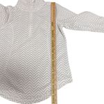 Made for life Polka Dot Zigzag Chevron Zip Up Pullover Small Sweater Photo 10