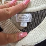 Mud Pie  Black and Cream Animal Print Sweater Photo 2