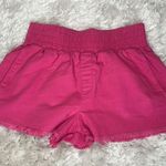 Vanilla Star Jeans Vanilla Star Pink Wide Elastic Waist Pink Denim Shorts Sz Medium Photo 0