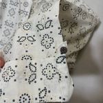 TWARA Chic Patterned Ivory Long Sleeve Dress,whit one pocket,size M Gold Size M Photo 4