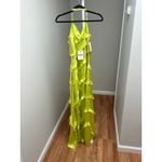 Show Me Your Mumu NEW NWT Romance Ruffle Dress Lime Small Photo 4