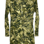 Anthropologie Pilcro Women's 4 Ruched Corduroy Button Down Long Sleeve Mini Shirt Dress Green Photo 0