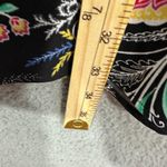 Loft Womens 2 Black Multicolor Floral Paisley Dress Boho Chic Workwear Cottage Photo 2